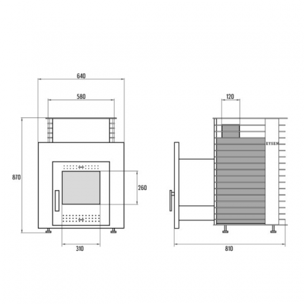 Печь для бани Eysen 240 RELAX