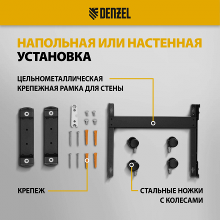 Конвектор электрический Denzel XCE-1500 B, 230 В, 1500 Вт