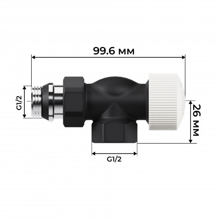 Набор термостатический осевой Royal Thermo Design M30x1,5