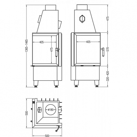 Каминная топка HARK Radiante 500/57 K ECOplus