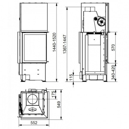 Каминная топка HARK Radiante 500/57 H ECOplus