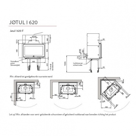 Каминная топка Jotul I 620 FRL