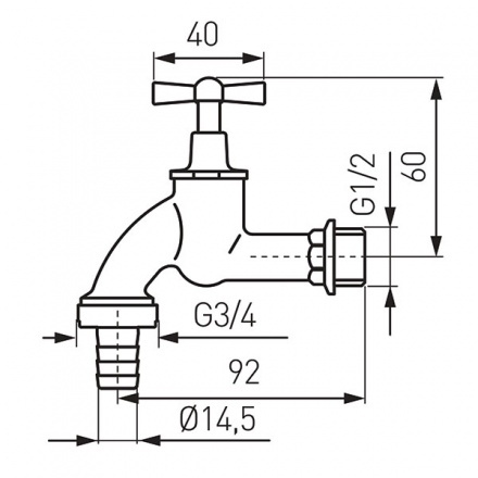 Шаровой кран Ferro нр1/2 KCC1B